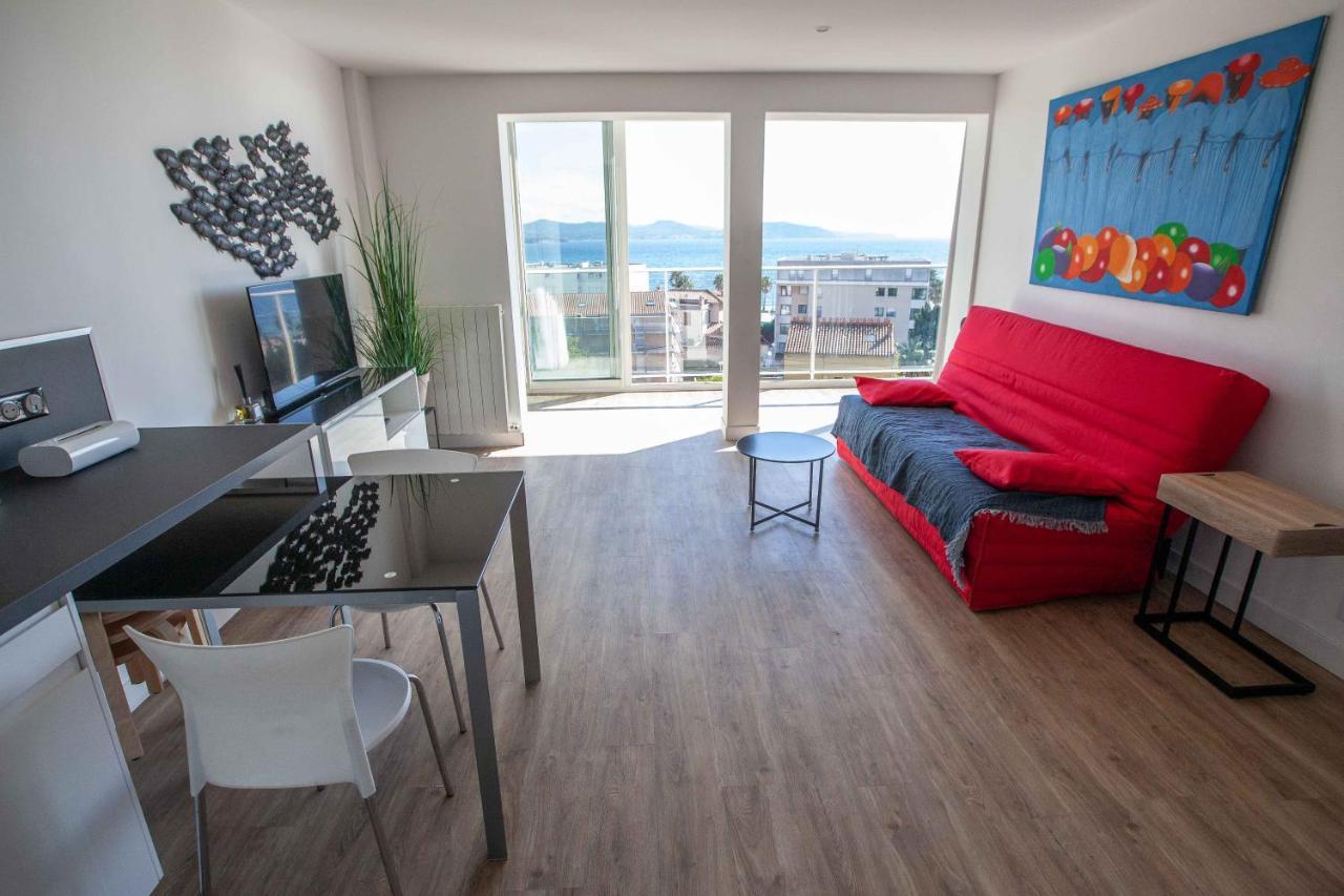 לה קיוטאט Tres Beau T2 Climatise Refait A Neuf, Vue Mer Panoramique Exceptionnelle A 120M A Pied De La Plage מראה חיצוני תמונה